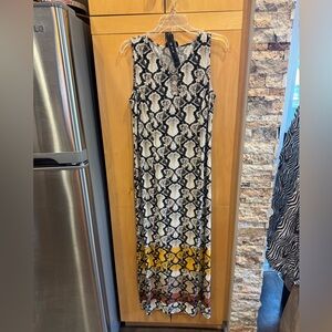 Snake Print Maxi Dress